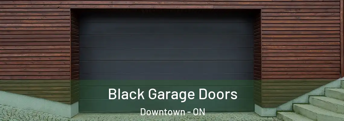 Black Garage Doors Downtown - ON