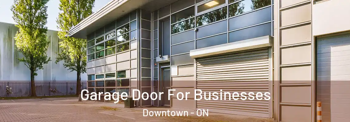 Garage Door For Businesses Downtown - ON