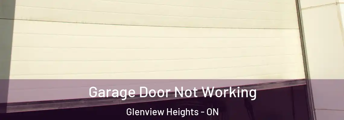 Garage Door Not Working Glenview Heights - ON