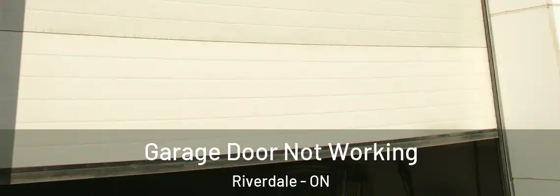 Garage Door Not Working Riverdale - ON