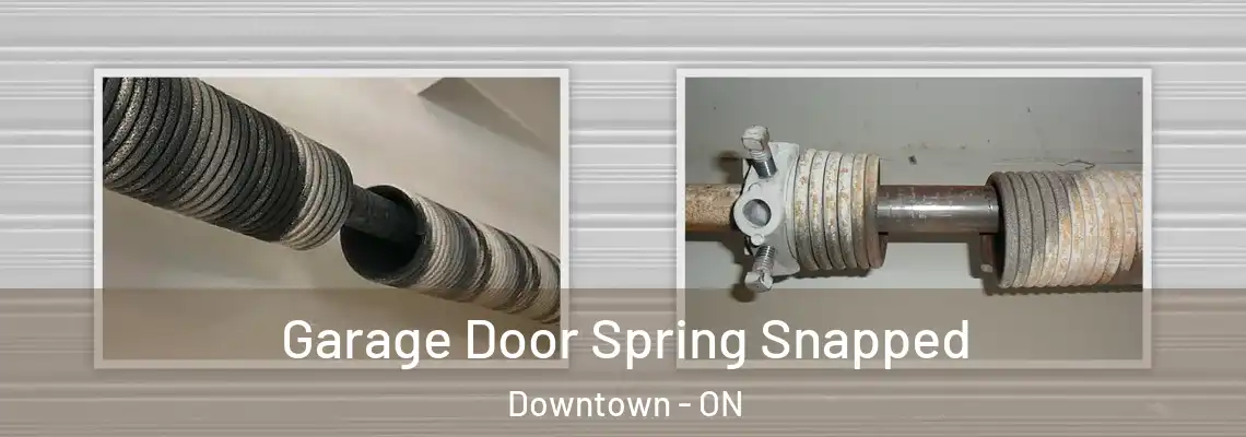 Garage Door Spring Snapped Downtown - ON