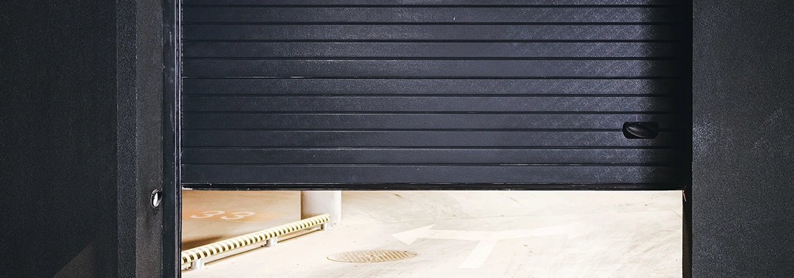 Residential Black Garage Door Installation in Downtown, ON